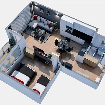 Spirit - Balkon - Bergsicht Apartment *